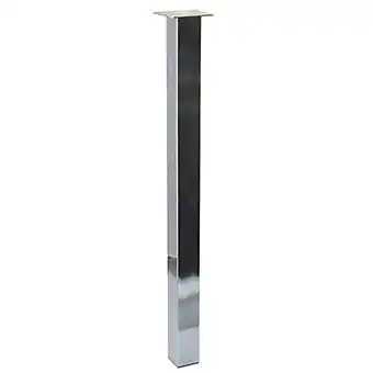 Castorama Pied de table diall ø50 x h. 370 mm chrome offre