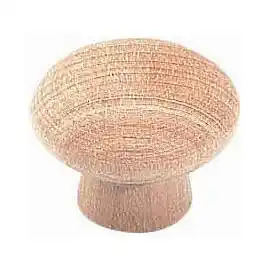 Castorama 6 boutons de meubles simples bois brut ø40mm offre