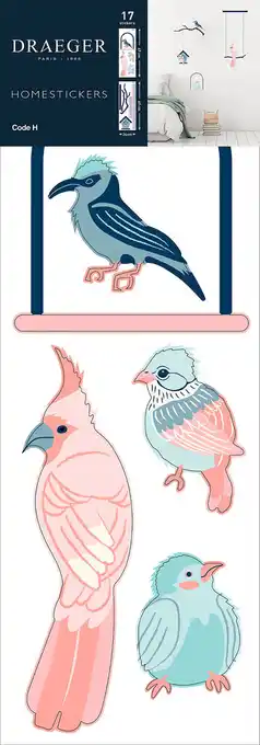 Castorama Sticker oiseaux 24x69 cm offre