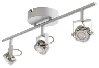 Castorama Réglette 3 spots neikea métal argent led 3x5 w offre