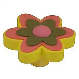 Castorama Bouton de meuble pvc colours boline vert et rose offre