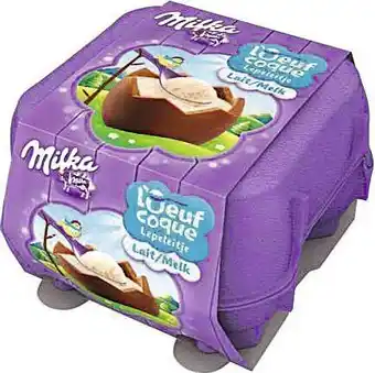 Spar L’ŒUF COQUE CHOCOLAT AU LAIT FOURRÉ LAIT offre