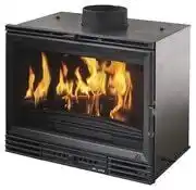 Insert à bois noir - 10 kw - invicta