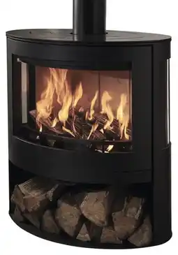 Brico Dépôt Poêle à bois "iris" noir - 7,8 kw - panadero offre
