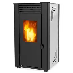 Intermarché Poêle à granulés de bois 8kw blanc - orphee 8 blanc offre