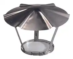 Chapeau en inox - diamètre : 190/220 mm