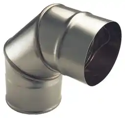 Coude simple en inox brillant - ø 180 mm 45 °
