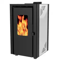 Poêle à granulés de bois 6.1kw blanc - orphee 6 blanc