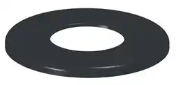 Rosace émaillée noire - diamètre : 80 mm