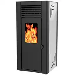 Poêle à granulés de bois 10kw blanc - orphee 10 blanc