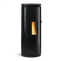 Poêle à granulés de bois 8kw noir - pamelacrystal