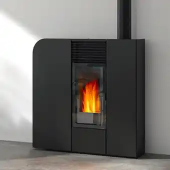 Intermarché Poêle à granulés de bois 9kw noir - 491010noir offre