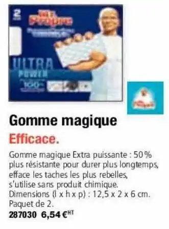 Gomme magique mr propre