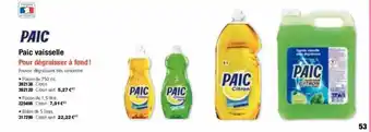 Paic vaisselle