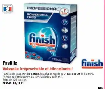 Pastille finish