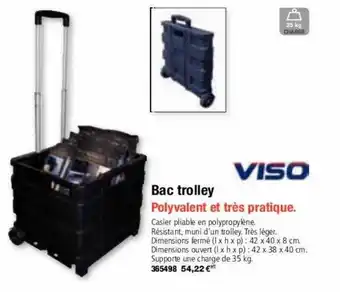 Bac trolley viso