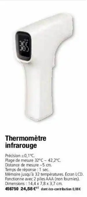 Thermomètre infrarouge