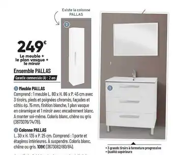 Bricorama Ensemble Meuble Pallas offre