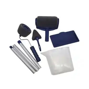 Carrefour Kit de rouleaux à peinture avec réservoir intégré offre