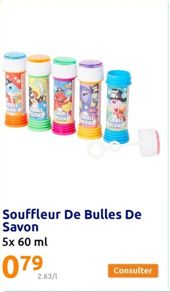 Action Souffleur De Bulles De Savon offre
