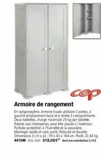 Armoire de rangement cep