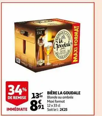 Auchan Bière la goudale offre