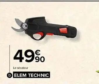 Le sécateur elem technic