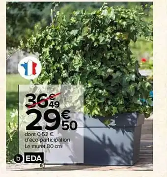 Le muret 80 cm eda