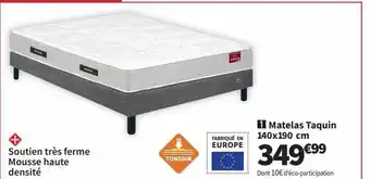 Matelas taquin 140 x 190 cm