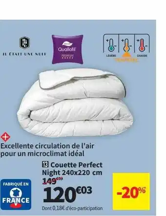 Couette perfect night 240 x 220 cm