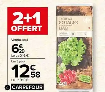 Carrefour Market Terreau potager carrefour offre