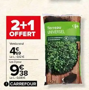 Carrefour Market Terreau universel carrefour offre