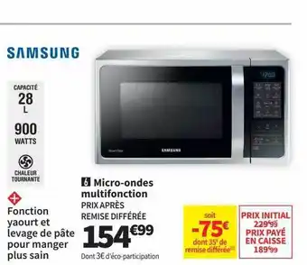 Conforama Micro-ondes multifonction samsung offre