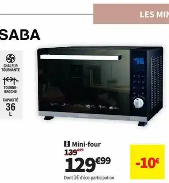 Conforama Mini-four saba offre