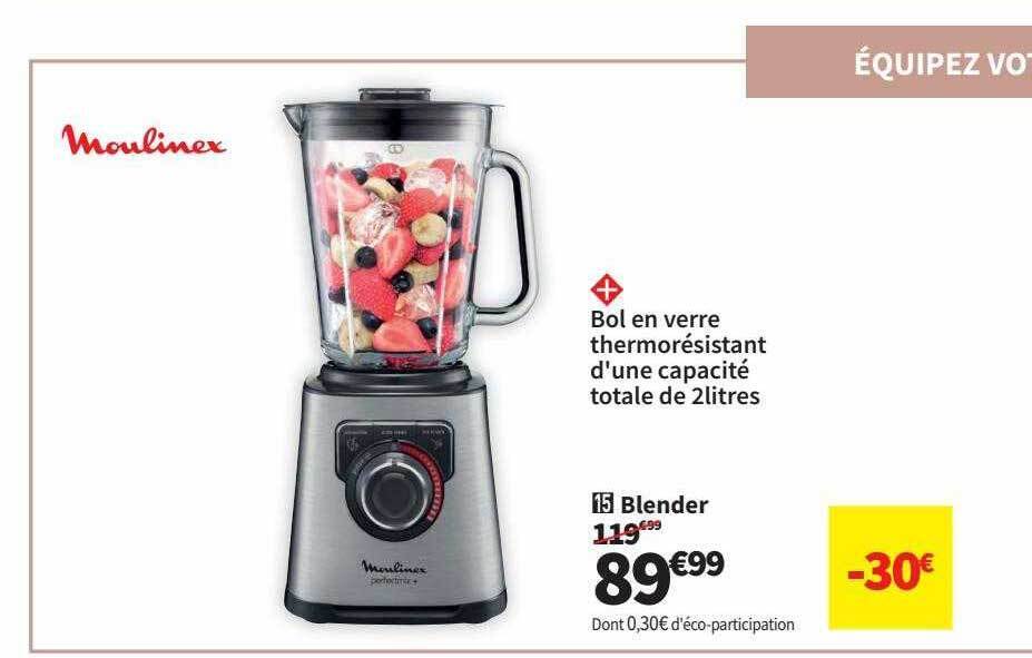 Promo Blender moulinex chez Conforama