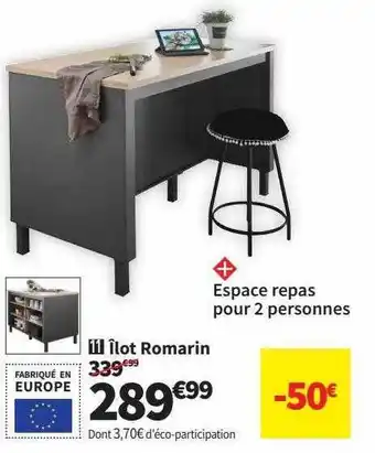 Conforama Îlot romarin offre