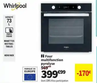 Four multifonction pyrolyse whirlpool