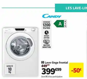 Lave-linge frontal candy