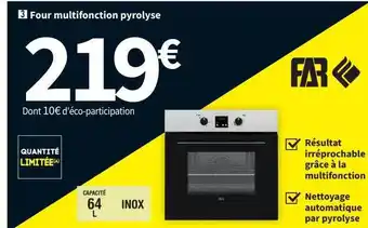 Conforama Four multifonction pyrolyse far offre
