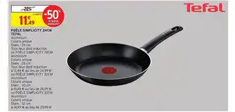 Intermarché Poêle simplicity 24 cm tefal offre