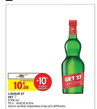 Intermarché Liqueur 27 get offre