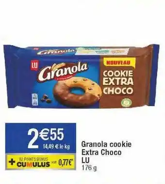 Migros Granola cookie extra choco lu offre