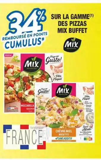 Migros La gamme des pizzas mix buffet offre