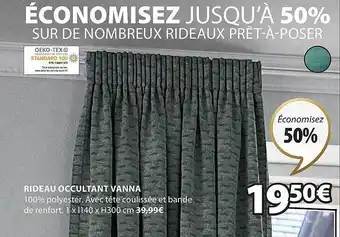 Rideau occultant vanna