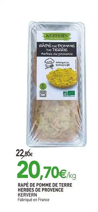 naturéO Râpé de pomme de terre herbes de provence hervern offre