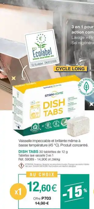 Stanhome Dish tabs stanhome offre