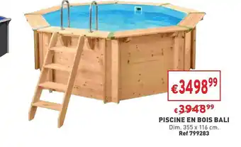 Trafic Piscine en bois bali offre