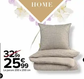 Carrefour La parure 200 x 200 cm offre