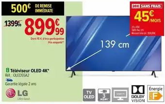 Carrefour Téléviseur oled 4k* lg offre