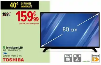 Téléviseur led toshiba